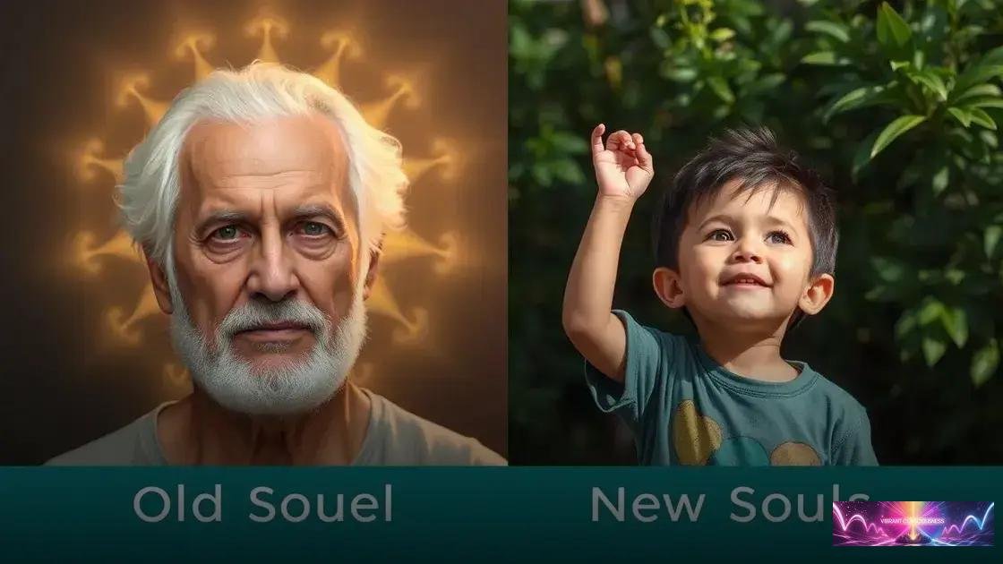 Differences in life experiences between old souls and new souls Differences in life experiences between old souls and new souls